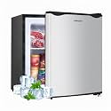 BANGSON 1.1 Cu.ft Upright Mini Freezer for Dorms Apartment, Silver