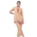 Bani Women Solid Co-ord Set, Kutri and Trouser Set 2 Piece Outfit, 3/4 Sleeves Collar V Neck, Coord Sets