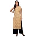 Bani Women Straight Sleeveless Cotton Kurta for