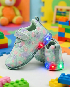 Baniroma Girls Velcro LED Shoes