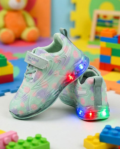 Baniroma Girls Velcro LED Shoes