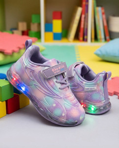 Baniroma Girls Velcro LED Shoes