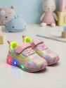 Baniroma Girls Velcro LED Shoes