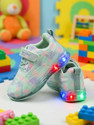 Baniroma Girls Velcro LED Shoes