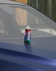 banna automotive spray can for car metal surface matte finish quick-drying pristine blue spray paint 440 ml pack of 1