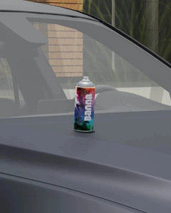 banna automotive spray can for car metal surface matte finish quick-drying oyster grey spray paint 440 ml