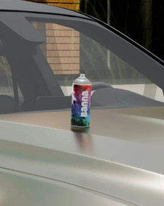 banna automotive spray can for car metal surface matte finish quick-drying champagne silver spray paint 440 ml