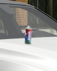 banna automotive tata car spray for metal surface matte finish quick-drying porcelain white spray paint 440 ml pack of 1