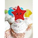 Under the Sea Cupcake Toppers Set of 8 – Adorable Ocean Theme Decorations, Birthday Cake Decor, Kids' Sea Life Party Supplies