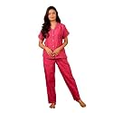Banno's Swagger | Women's Mini Checks Printed Cotton Night Suit | Night Suit Set | Nightwear | Pajama Set