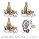 Banworks Brass A250K Imperial 3/8" Thread Full Sized Guitar Pots 24-Spline