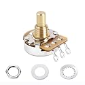 Banworks Brass A250K Imperial 3/8" Thread Full Sized Guitar Solid Shaft Pot