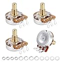 Banworks Brass A250K M8 Metric Thread Full Sized Guitar Solid Shaft Pots