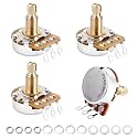 Banworks Brass A250K M8 Thread Guitar Pots Full Sized Metric 18-Spline Pots