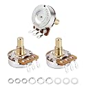 Banworks Brass A500K+B500K (2A1B) M8 Thread Full Sized Solid Shaft Pots