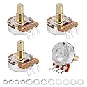 Banworks Brass A500K M8 Metric Thread Full Sized Guitar Solid Shaft Pots