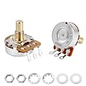 Banworks Brass A500K M8 Metric Thread Full Sized Guitar Solid Shaft Pots