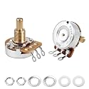 Banworks Brass B1MΩ Imperial 3/8" Thread Full Sized Guitar Pots 24-Spline