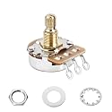 Banworks Brass B1MΩ M8 Thread Full Sized Guitar Pots Metric 18-Spline Pots