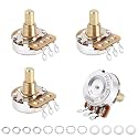 Banworks Brass B250K Imperial 3/8" Thread Full Sized Guitar Solid Shaft Pot
