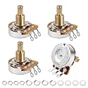 Banworks Brass B500K 3/8" Thread Full Sized Guitar Pots Imperial 24-Spline