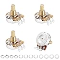 Banworks Brass B500K Imperial 3/8" Thread Full Sized Guitar Solid Shaft Pot