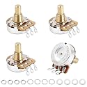 Banworks Brass B500K M8 Metric Thread Full Sized Guitar Solid Shaft Pots