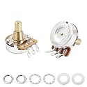 Banworks Brass B500K M8 Metric Thread Full Sized Guitar Solid Shaft Pots
