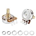 Banworks Brass B500K M8 Metric Thread Full Sized Guitar Solid Shaft Pots