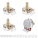 Banworks Brass B500K M8 Thread Full Sized Guitar Pots Metric 18-Spline Pots