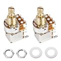 Banworks Full Brass 3/8" Thread Guitar Push Push Pots A250K 18-Spline Pots