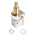 Banworks Brass A250K Imperial 3/8" Thread Push Pull Guitar Pots 18-Spline