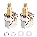 Banworks Brass A500K Imperial 3/8" Thread Push Pull Guitar Pots 18-Spline