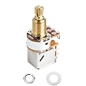 Banworks Brass A500K Imperial 3/8" Thread Push Pull Guitar Pots 18-Spline