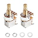 Banworks Full Brass M8 Thread Guitar Push Push Pots A500K 18-Spline Pots