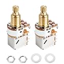 Banworks Brass B250K Imperial 3/8" Thread Push Pull Guitar Pots 18-Spline
