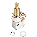 Banworks Brass B500K Imperial 3/8" Thread Push Pull Guitar Pots 18-Spline