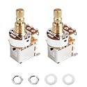 Banworks Full Brass M8 Thread Guitar Push Push Pots B500K 18-Spline Pots
