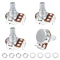 Banworks Metric M8 Thread A250K Guitar Mini Pots Aluminum 18-Spline Pots