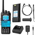 BAOFENG DM-1701A DMR Radio,Dual Mode Analog/Digital Walkie Talkie 3,000-Channel Support OpenGD77 Equipped with Programming Cables (1 Pack Pre Installed gd-77)