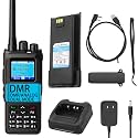 BAOFENG DM-1701A DMR Radio,Dual Mode Analog/Digital Walkie Talkie 3,000-Channel Support OpenGD77 Equipped with Programming Cables (1 Pack)