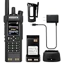 BAOFENG DM-32 DMR Radio 10W High Power Walkia Talkie GPS/APRS Two Way Raido USB-C Charging Multi-Band FM/AM Wakkie Talkie DM32 with Radio Cases (Black)