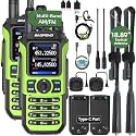 Baofeng Radio Ham Radio UV-5R Upgrade UV-21R Ham Radio Handheld Rechargeable NOAA Weather,Tactical Antenna,USB-C Charger,999 Channels AR-5RM Long Range for Survival Gear Hunting Hiking(2 Pack)