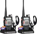 BAOFENG UV-5R Upgraded Version 8W ham Radio, 2rd gen UV5R (UV5R Upgrade Version) 2 Pack, Black