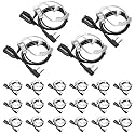 BAOFENG Walkie Talkies Earpiece with Mic Radio Earpiece for Walkie-Talkie 2 Pin Headset K5 Plus 5RM BF-888S UV-5R BF-F8HP PRO AR-152 UV-17R UV-21R DM-32 UV-32 Two Way Radio (22 Pack)