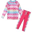 BAOHULU Girls Two Piece Swimsuit Long Sleeve Rash Guard for 2-14 Years