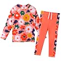 BAOHULU Girls Two Piece Swimsuit Long Sleeve Rash Guard for 2-14 Years