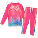 BAOHULU Girls Two Piece Swimsuit Long Sleeve Rash Guard for 2-14 Years