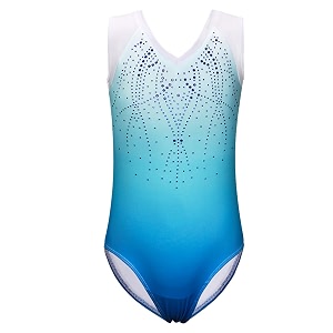 baohulu gymnastics leotards for toddler girls shiny lace spliced dance outfit athletic apparel
