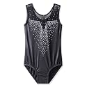 BAOHULU Gymnastics Leotards for Toddler Girls Shiny Lace Spliced Dance Outfit Athletic Apparel